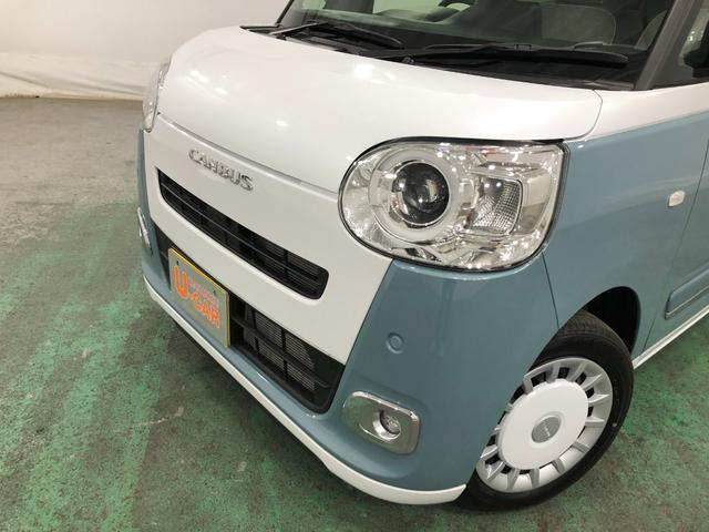 ムーヴキャンバスストライプスＧ　走行２３５８キロ／シートヒーター／ＬＥＤ１年保証距離無制限　走行距離２３５８キロ　ＵＳＢソケット　マット　サイドエアバッグ　ＬＥＤヘッドランプ　アイドリングストップ　シートヒーター　両側電動スライドドア　オート格納式ドアミラー　キーフリー（埼玉県）の中古車