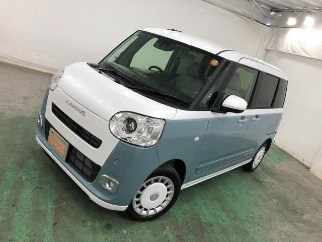 ムーヴキャンバスストライプスＧ　走行３６７４キロ／ＬＥＤヘッドランプ／マット１年保証距離無制限　走行距離３６７４キロ　純正マット　サイドエアバッグ　ＬＥＤヘッドランプ　アイドリングストップ　シートヒーター　両側電動スライドドア　プッシュボタンスタート　オート格納式ドアミラー（埼玉県）の中古車