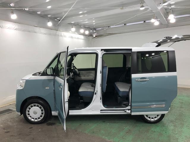 ムーヴキャンバスストライプスＧ　走行３６７４キロ／ＬＥＤヘッドランプ／マット１年保証距離無制限　走行距離３６７４キロ　純正マット　サイドエアバッグ　ＬＥＤヘッドランプ　アイドリングストップ　シートヒーター　両側電動スライドドア　プッシュボタンスタート　オート格納式ドアミラー（埼玉県）の中古車