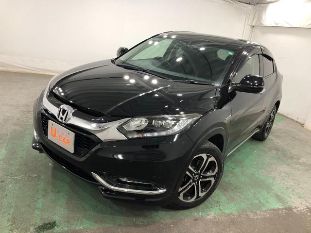 ヴェゼルハイブリッドＺ・ホンダセンシング　走行４２８６１キロ／ナビ１年保証距離無制限　走行距離４２８６１キロ　フルセグナビ　バックカメラ　ブルートゥース　純正マット　サイドエアバッグ　ＬＥＤヘッドランプ　シートヒーター　プッシュボタンスタート（埼玉県）の中古車