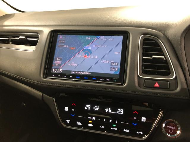 ヴェゼルハイブリッドＺ・ホンダセンシング　走行４２８６１キロ／ナビ１年保証距離無制限　走行距離４２８６１キロ　フルセグナビ　バックカメラ　ブルートゥース　純正マット　サイドエアバッグ　ＬＥＤヘッドランプ　シートヒーター　プッシュボタンスタート（埼玉県）の中古車