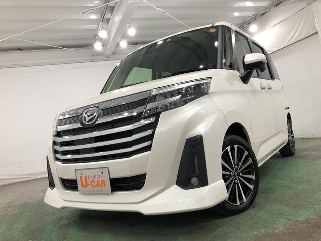 トールカスタムG ターボ 走行61405キロ/LEDヘッドランプ1年保証距離無制限 走行61405キロ 純正マット LEDヘッドランプ アイドリングストップ 両側電動スライドドア プッシュボタンスタート オート格納式ドアミラー(埼玉県)の中古車