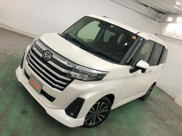 トールカスタムG ターボ 走行61405キロ/LEDヘッドランプ1年保証距離無制限 走行61405キロ 純正マット LEDヘッドランプ アイドリングストップ 両側電動スライドドア プッシュボタンスタート オート格納式ドアミラー(埼玉県)の中古車