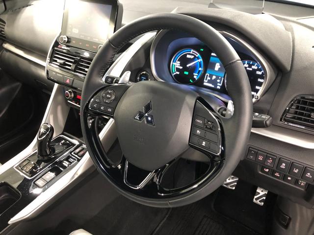 エクリプスクロスPHEVP 走行8998キロ/4WD/ナビ/全周囲カメラ/ETC一年保証・走行距離無制限 走行8998キロ フルセグナビ ブルートゥース 全周囲カメラ サイドエアバック クリアランスソナー オートライト LEDヘッドライト シートヒーター(埼玉県)の中古車