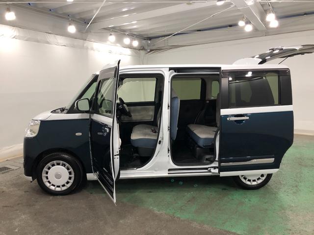 ムーヴキャンバスストライプスGターボ 走行40443キロ/9インチナビ一年保証・走行距離無制限 走行40443キロ フルセグナビ ブルートゥース バックカメラ サイドエアバック オートライト LEDヘッドライト ベンチシート シートヒーター 両側電動スライドドア(埼玉県)の中古車