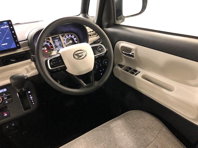 ムーヴキャンバスストライプスGターボ 走行40443キロ/9インチナビ一年保証・走行距離無制限 走行40443キロ フルセグナビ ブルートゥース バックカメラ サイドエアバック オートライト LEDヘッドライト ベンチシート シートヒーター 両側電動スライドドア(埼玉県)の中古車