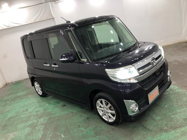 タントカスタムＸ　ＳＡ　車検整備付／走行４８３１２キロ／後席モニタ１年保証距離無制限　走行距離４８３１２キロ　車検整備付　純正フルセグナビ　バックカメラ　後席モニター　純正マット　ＬＥＤヘッドランプ　アイドリングストップ　片側電動スライドドア　電動格納式ドアミラー（埼玉県）の中古車