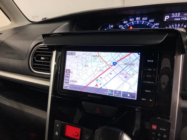 タントカスタムＲＳトップエディションＳＡ　走行５１２６３キロ／ナビ一年保証・走行距離無制限　走行５１２６３キロ　フルセグナビ　ブルートゥース　バックカメラ　ドラレコ　後席モニター　オートライト　ＬＥＤヘッドライト　ベンチシート　両側電動スライドドア（埼玉県）の中古車