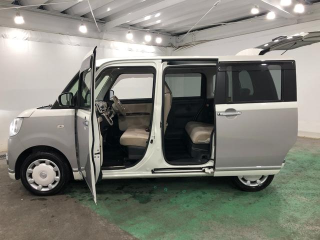 ムーヴキャンバスＧメイクアップＶＳ　ＳＡIII　軽雹害／走行３７２８５キロ１年保証距離無制限　走行距離３７２８５キロ　純正フルセグナビ　パノラマモニター　ドラレコ　純正マット　サイドエアバッグ　ＬＥＤヘッドランプ　アイドリングストップ　シートヒーター　両側電動スライドドア（埼玉県）の中古車