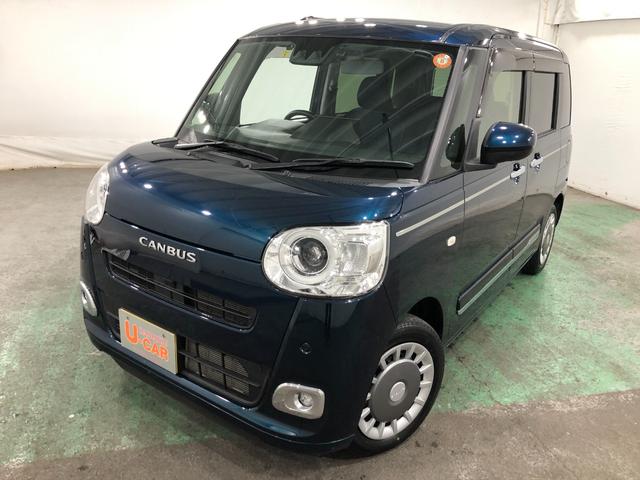 ムーヴキャンバスセオリーＧ　走行２２２０４キロ／車検整備付／ナビ／ドラレコ一年保証・走行距離無制限　走行２２２０４キロ　フルセグナビ　ブルートゥース　バックカメラ　ドラレコ　ＥＴＣ　クリアランスソナー　ＬＥＤヘッドライト　シートヒーター　両側電動スライドドア（埼玉県）の中古車