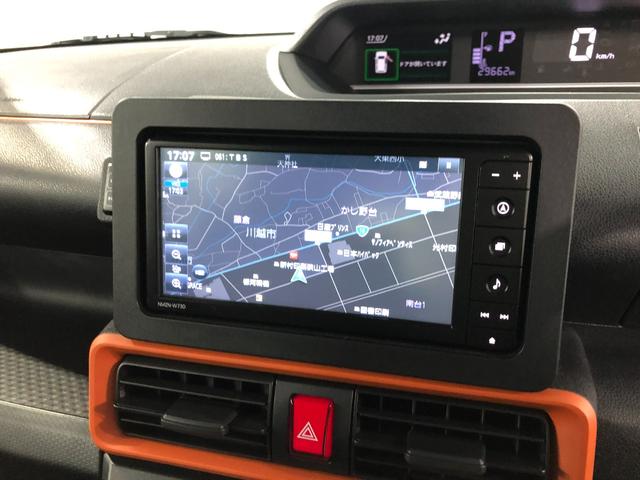 タントファンクロスターボ 4WD/走行29662キロ/ナビドラレコ1年保証距離無制限 走行29662キロ 純正フルセグナビ パノラマモニター ブルートゥース ドラレコ サイドエアバッグ LEDヘッドランプ アイドリングストップ シートヒーター 両側電動スライドドア(埼玉県)の中古車