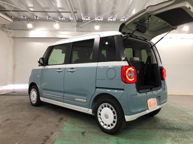 ムーヴキャンバスストライプスG 走行3183キロ/ナビ/バックカメラ一年保証・走行距離無制限 走行3183キロ フルセグナビ バックカメラ ブルートゥース クリアランスソナー LEDヘッドライト シートヒーター 両側電動スライドドア(埼玉県)の中古車