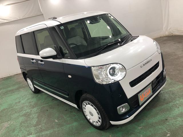 ムーヴキャンバスストライプスGターボ 走行12583キロ/ナビ/4WD一年保証・走行距離無制限 走行12583キロ フルセグナビ ブルートゥース バックカメラ ドラレコ サイドエアバック LEDヘッドライト シートヒーター 両側電動スライドドア ecoIDLE非装着車(埼玉県)の中古車