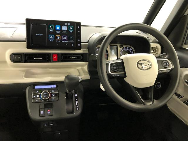 ムーヴキャンバスストライプスGターボ 走行2467キロ/置充電Qi/Bカメラ1年保証距離無制限 走行距離2467キロ ディスプレイオーディオ バックカメラ 純正マット サイドエアバッグ LEDヘッドランプ アイドリングストップ シートヒーター 両側スライドドア キーフリー(埼玉県)の中古車