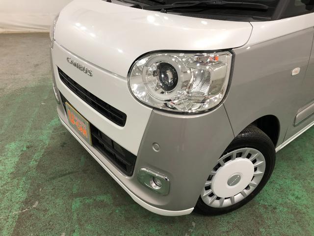 ムーヴキャンバスストライプスGターボ 走行2467キロ/置充電Qi/Bカメラ1年保証距離無制限 走行距離2467キロ ディスプレイオーディオ バックカメラ 純正マット サイドエアバッグ LEDヘッドランプ アイドリングストップ シートヒーター 両側スライドドア キーフリー(埼玉県)の中古車