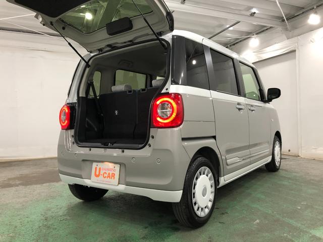 ムーヴキャンバスストライプスGターボ 走行2467キロ/置充電Qi/Bカメラ1年保証距離無制限 走行距離2467キロ ディスプレイオーディオ バックカメラ 純正マット サイドエアバッグ LEDヘッドランプ アイドリングストップ シートヒーター 両側スライドドア キーフリー(埼玉県)の中古車