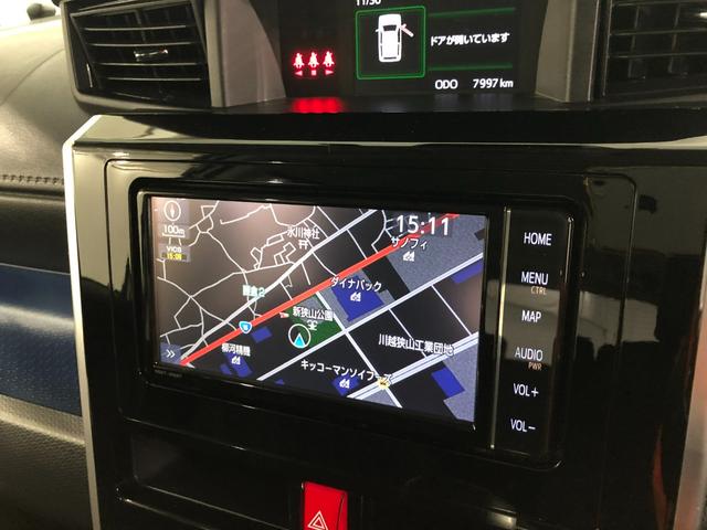 ルーミーカスタムG−T 車検整備付 走行7997キロ ナビ ドラレコ1年保証距離無制限 バックカメラ 純正マット LEDヘッドランプ アイドリングストップ 両側電動スライドドア プッシュボタンスタート オート格納式ドアミラー(埼玉県)の中古車