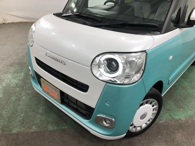 ムーヴキャンバスストライプスG 走行5113キロ/ナビ/ドラレコ/ETC一年保証走行無制限 走行5113キロ フルセグナビ ブルートゥース バックカメラ ドラレコ クリアランスソナー LEDヘッドランプ アイドリングストップ シートヒーター 両側電動スライドドア(埼玉県)の中古車