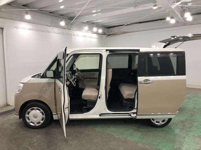 ムーヴキャンバスＧメイクアップリミテッド　ＳＡ３　走行５３６２２キロ／雹害一年保証・走行距離無制限　走行５３６２２キロ　フルセグナビ　ブルートゥース　全周囲カメラ　ドラレコ　サイドエアバック　オートライト　ＬＥＤヘッドライト　ベンチシート　両側電動スライドドア（埼玉県）の中古車