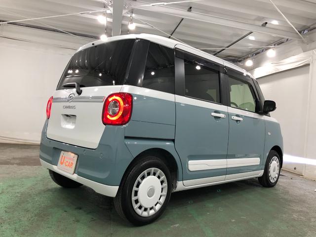 ムーヴキャンバスストライプスＧ　オーディオレス　ＬＥＤヘッドライト　Ｂカメラオートライト　ＬＥＤヘッドライト　ベンチシート　シートヒーター　両側電動スライドドア　サイドエアバック　クリアランスソナー　オートマチックハイビーム　一年保証・走行距離無制限　走行１６６８７キロ（埼玉県）の中古車