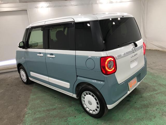 ムーヴキャンバスストライプスＧ　オーディオレス　ＬＥＤヘッドライト　Ｂカメラオートライト　ＬＥＤヘッドライト　ベンチシート　シートヒーター　両側電動スライドドア　サイドエアバック　クリアランスソナー　オートマチックハイビーム　一年保証・走行距離無制限　走行１６６８７キロ（埼玉県）の中古車