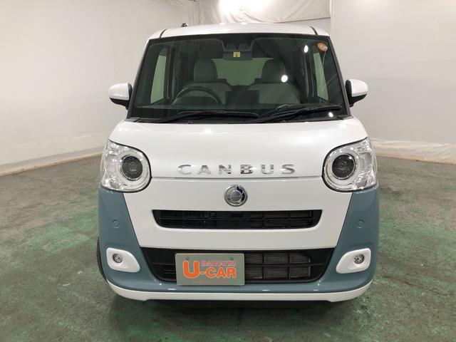 ムーヴキャンバスストライプスＧ　オーディオレス　ＬＥＤヘッドライト　Ｂカメラオートライト　ＬＥＤヘッドライト　ベンチシート　シートヒーター　両側電動スライドドア　サイドエアバック　クリアランスソナー　オートマチックハイビーム　一年保証・走行距離無制限　走行１６６８７キロ（埼玉県）の中古車