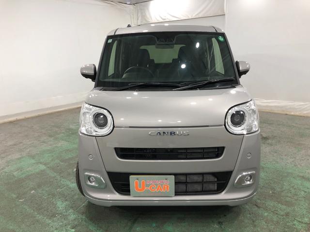 ムーヴキャンバスセオリーＧ　走行２５５６キロ／クリアランスソナー一年保証・走行距離無制限　走行２５５６キロ　サイドエアバック　クリアランスソナー　オートマチックハイビーム　オートライト　ＬＥＤヘッドライト　ベンチシート　シートヒーター　両側電動スライドドア（埼玉県）の中古車