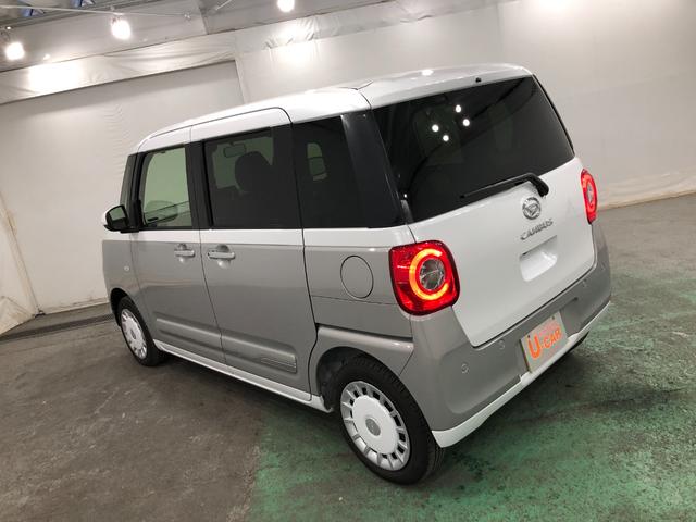 ムーヴキャンバスストライプスG 走行3013キロ/クリアランスソナー一年保証・走行距離無制限 走行3013キロ サイドエアバック クリアランスソナー オートマチックハイビーム オートライト LEDヘッドライト ベンチシート シートヒーター 両側電動スライドドア(埼玉県)の中古車