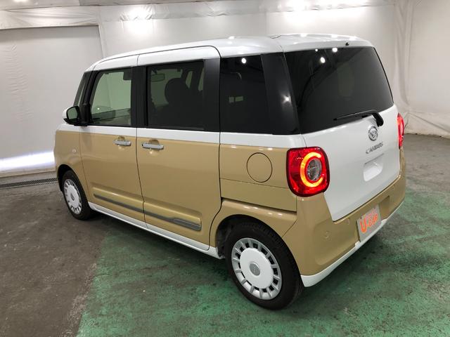 ムーヴキャンバスストライプスG 走行3379キロ/クリアランスソナー一年保証・走行距離無制限 走行3379キロ サイドエアバック クリアランスソナー オートマチックハイビーム オートライト LEDヘッドライト ベンチシート シートヒーター 両側電動スライドドア(埼玉県)の中古車