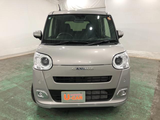 ムーヴキャンバスセオリーG 走行1977キロ/クリアランスソナー一年保証・走行距離無制限 走行1977キロ サイドエアバック クリアランスソナー オートマチックハイビーム オートライト LEDヘッドライト ベンチシート シートヒーター 両側電動スライドドア(埼玉県)の中古車