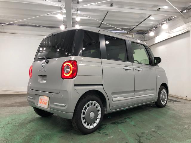 ムーヴキャンバスセオリーＧ　走行１６７３キロ／クリアランスソナー一年保証・走行距離無制限　走行１６７３キロ　サイドエアバック　クリアランスソナー　オートマチックハイビーム　オートライト　ＬＥＤヘッドライト　ベンチシート　シートヒーター　両側電動スライドドア（埼玉県）の中古車