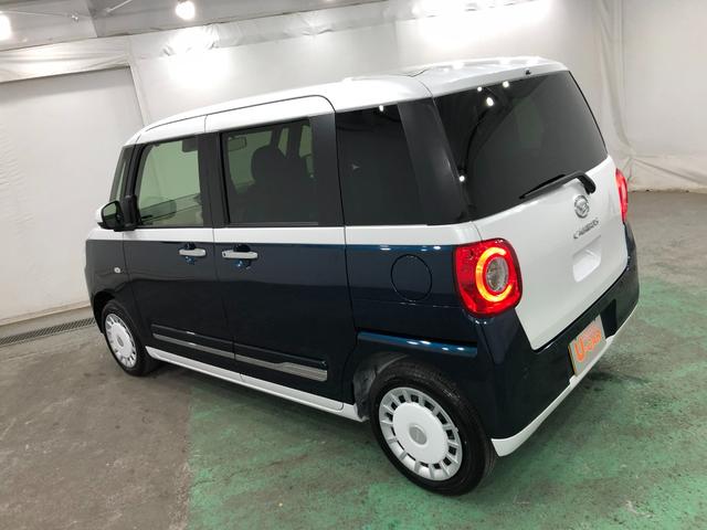 ムーヴキャンバスストライプスG 走行4744キロ/LEDヘッドランプ/マット1年保証距離無制限 走行距離4744キロ USBソケット 純正マット サイドエアバッグ LEDヘッドランプ アイドリングストップ シートヒーター 両側電動スライドドア オート格納式ドアミラー(埼玉県)の中古車