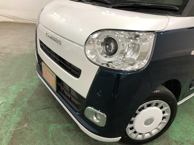 ムーヴキャンバスストライプスG 走行4744キロ/LEDヘッドランプ/マット1年保証距離無制限 走行距離4744キロ USBソケット 純正マット サイドエアバッグ LEDヘッドランプ アイドリングストップ シートヒーター 両側電動スライドドア オート格納式ドアミラー(埼玉県)の中古車