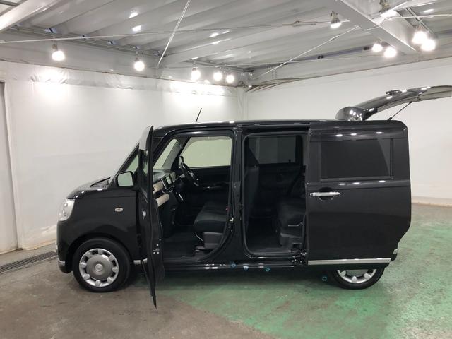 ムーヴキャンバスGブラックインテリアリミテッド SAIII 7インチナビワンオーナー 禁煙車 7インチフルセグナビ ブルートゥース 全周囲カメラ ドラレコ サイドエアバック オートライト LEDヘッドライト ベンチシート シートヒーター 両側電動スライドドア キーフリー(埼玉県)の中古車
