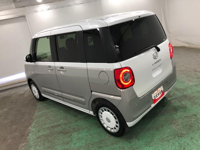 ムーヴキャンバスストライプスGターボ 走行14212キロ/ドラレコ/ETCディスプレイオーディオ ETC ドラレコ バックカメラ クリアランスソナー オートライト LEDヘッドライト シートヒーター 両側電動スライドドア 一年保証・走行距離無制限走行14212キロ(東京都)の中古車