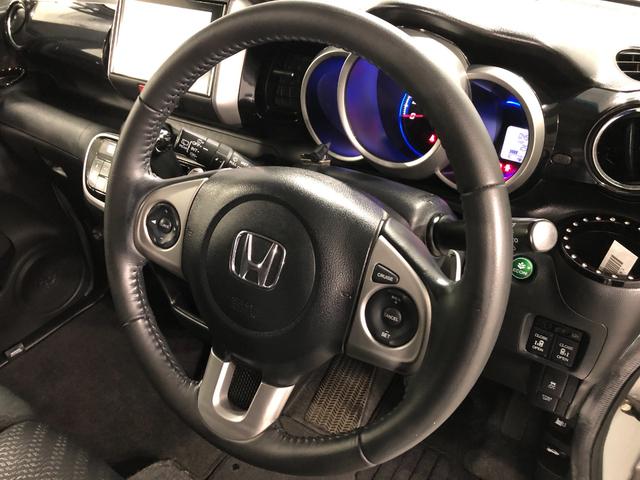 Ｎ−ＢＯＸ＋カスタムＧ・ターボＡパッケージ　走行４９７８９キロ／ナビ／後席モニタ一年保証・走行距離無制限走行４９７８９キロ　フルセグナビ　ブルートゥース　バックカメラ　後席モニター　サイドエアバック　ＨＩＤヘッドライト　ベンチシート　両側電動スライドドア（埼玉県）の中古車