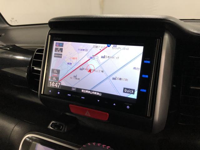 Ｎ−ＢＯＸ＋カスタムＧ・ターボＡパッケージ　走行４９７８９キロ／ナビ／後席モニタ一年保証・走行距離無制限走行４９７８９キロ　フルセグナビ　ブルートゥース　バックカメラ　後席モニター　サイドエアバック　ＨＩＤヘッドライト　ベンチシート　両側電動スライドドア（埼玉県）の中古車