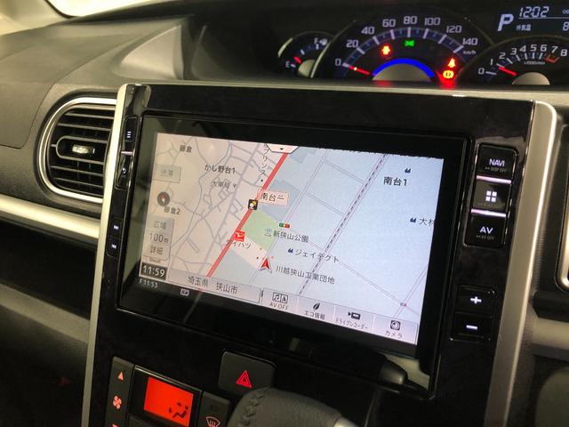 タントカスタムＲＳトップエディションＶＳ　ＳＡ３　走行７３７３０キ一年保証・走行距離無制限走行７３７３０キロ　タイヤ４本交換　フルセグナビ　ＥＴＣ　ブルートゥース　全周囲カメラ　ドラレコ　オートライト　ＬＥＤヘッドライト　シートヒーター　両側電動スライドドア（埼玉県）の中古車