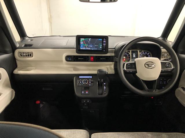 ムーヴキャンバスストライプスＧターボ　走行２６５５６キロ／車検整備付／ナビワンオーナー　禁煙車　　フルセグナビ　ブルートゥース　バックカメラ　ドラレコ　クリアランスソナー　オートライト　ＬＥＤヘッドライト　ＬＥＤフォグランプ　シートヒーター　両側電動スライドドア（埼玉県）の中古車