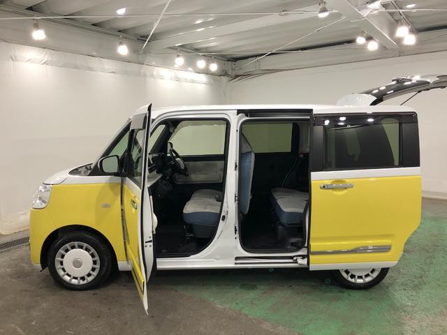 ムーヴキャンバスストライプスＧターボ　走行２６５５６キロ／車検整備付／ナビワンオーナー　禁煙車　　フルセグナビ　ブルートゥース　バックカメラ　ドラレコ　クリアランスソナー　オートライト　ＬＥＤヘッドライト　ＬＥＤフォグランプ　シートヒーター　両側電動スライドドア（埼玉県）の中古車