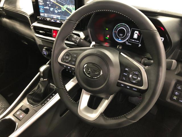 ロッキープレミアムＧ　ＨＥＶ　車検整備付／走行１．２万／９インチナビ１年保証距離無制限　走行距離１２８３９キロ　９インチ純正フルセグナビ　ＴＶ　ＤＶＤ　ＢＴオーディオ　パノラマモニター　ドラレコ　純正マット　サイドエアバッグ　ＬＥＤヘッドランプ　シートヒーター（埼玉県）の中古車