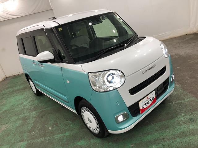 ムーヴキャンバスストライプスＧ　軽雹害／走行１６５４０キロ／ナビ／ドラレコ１年保証距離無制限　走行距離１６５４０キロ　フルセグナビ　パノラマモニター　ドラレコ　純正マット　サイドエアバッグ　ＬＥＤヘッドランプ　アイドリングストップ　シートヒーター　両側電動スライドドア（埼玉県）の中古車