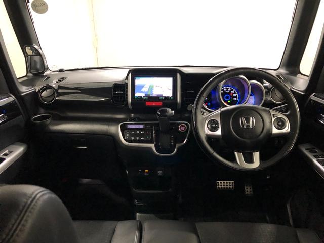 Ｎ−ＢＯＸカスタムＧターボＬパッケージ　走行６５６６４キロ／ナビ／バックカメラ一年保証・走行距離無制限走行６５６６４キロ　フルセグナビ　ブルートゥース　バックカメラ　ＥＴＣ　サイドエアバック　オートライト　ＨＩＤヘッドライト　両側電動スライドドア（埼玉県）の中古車