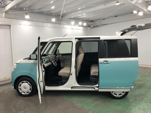 ムーヴキャンバスＸメイクアップリミテッド　ＳＡ３　走行６３６１７キロ一年保証・走行距離無制限走行６３６１７キロ　車検整備付　タイヤ４本交換　フルセグナビ　ブルートゥース　全周囲カメラ　ドラレコ　ＥＴＣ　オートライト　両側電動スライドドア（埼玉県）の中古車