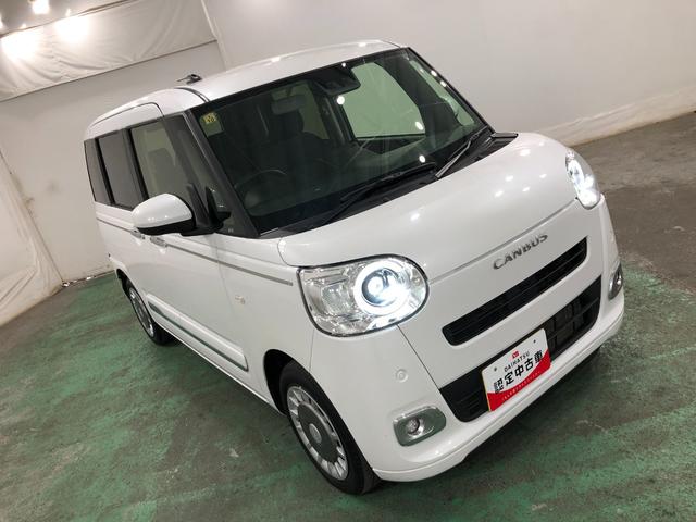 ムーヴキャンバスセオリーＧターボ　走行７５８７９キロ／タイヤ４本交換一年保証・走行距離無制限　走行７５８７９キロ　サイドエアバック　クリアランスソナー　オートマチックハイビーム　オートライト　ＬＥＤヘッドライト　ベンチシート　シートヒーター　両側電動スライドドア（東京都）の中古車