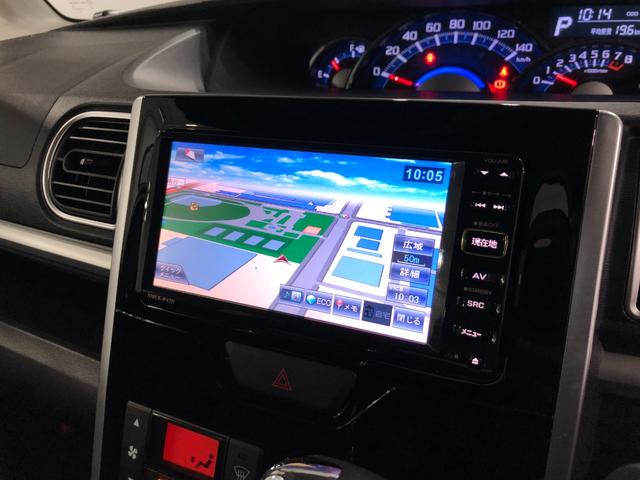 タントカスタムＸ　走行８５１３７キロ／車検整備付／タイヤ４本交換一年保証・走行距離無制限走行８５１３７キロ　ワンセグナビ　車検整備付　タイヤ４本交換　オートライト　ＬＥＤヘッドライト　ベンチシート　片側電動スライドドア（埼玉県）の中古車