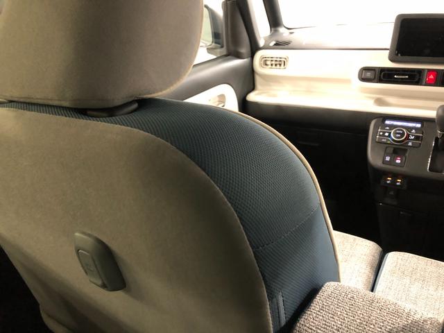 ムーヴキャンバスストライプスGターボ 走行2798キロ/シートヒーター一年保証・走行距離無制限走行2798キロ サイドエアバック クリアランスソナー オートマチックハイビーム オートライト LEDヘッドライト ベンチシート シートヒーター 両側電動スライドドア(埼玉県)の中古車