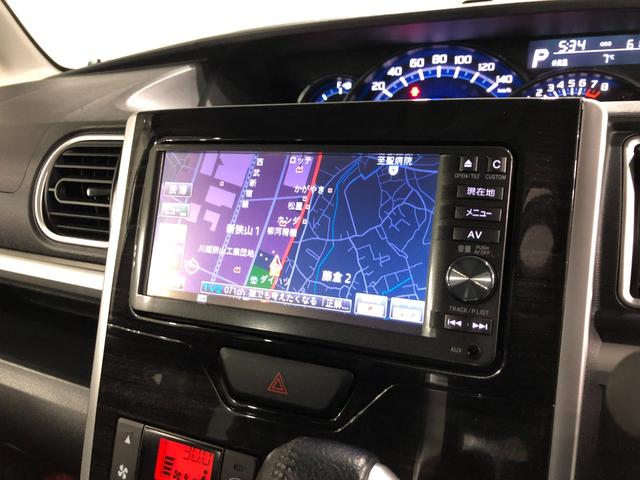 タントカスタムＲＳトップエディションＳＡ　フルセグナビ　Ｂモニターフルセグナビ　バックカメラ　ドラレコ　純正マット　ＬＥＤヘッドランプ　アイドリングストップ　両側電動スライドドア　ブルートゥース　電動格納式ドアミラー　１年保証距離無制限　走行距離６１９４キロ（埼玉県）の中古車