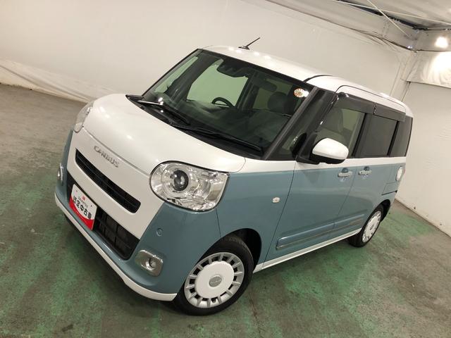 ムーヴキャンバスストライプスG 走行32788キロ/ナビ/ドラレコ一年保証・走行距離無制限走行32788キロ フルセグナビ 全周囲カメラ サイドエアバック クリアランスソナー オートライト LEDヘッドライト シートヒーター 両側電動スライドドア(埼玉県)の中古車