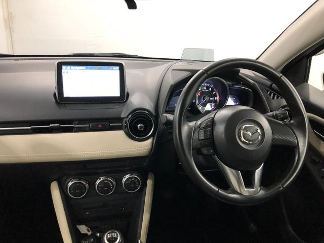 デミオ13S Lパッケージ 走行93224キロ/車検整備付/MT一年保証・走行距離無制限走行93224キロ 車検整備付 フルセグナビ ブルートゥース DVD サイドエアバック オートライト LEDヘッドライト アイドリングストップ(埼玉県)の中古車